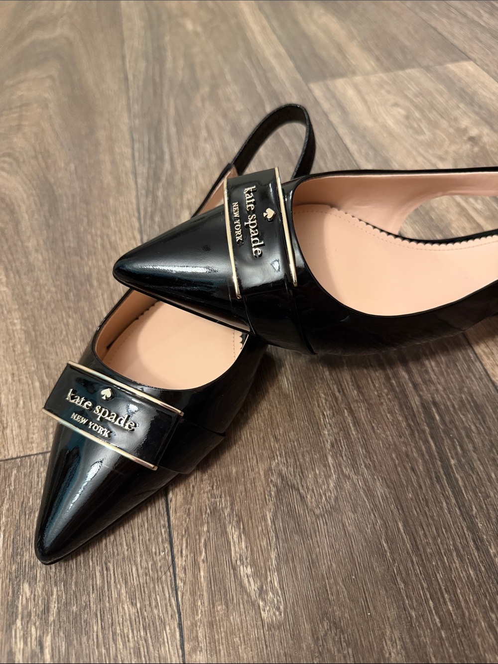kate spade Black Flats